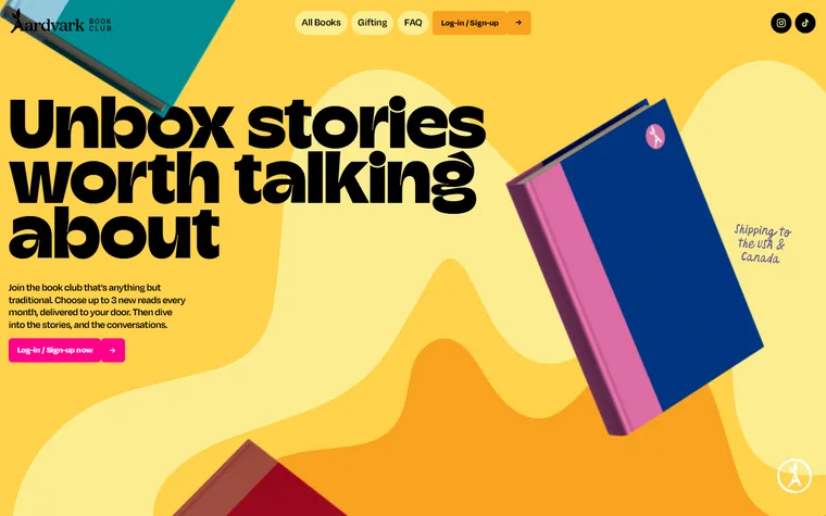 Aardvarkbookclub homepage