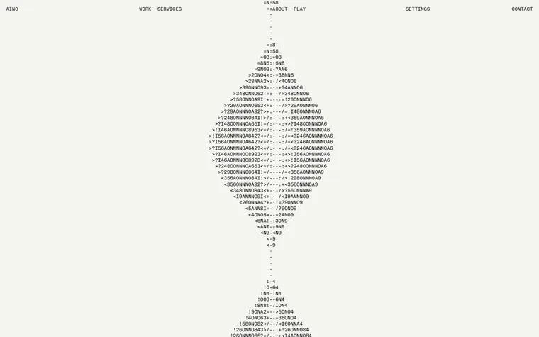 Aino homepage