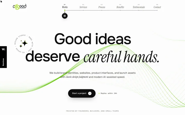 Allgoodstudio homepage
