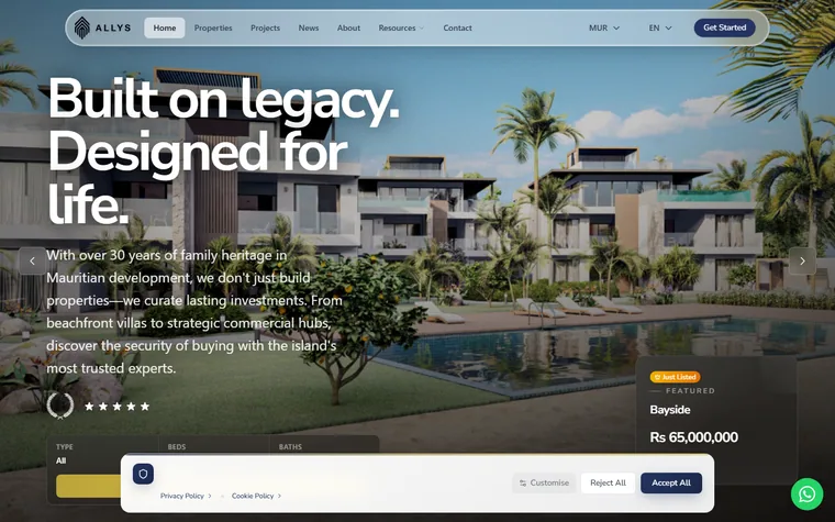 Allys homepage