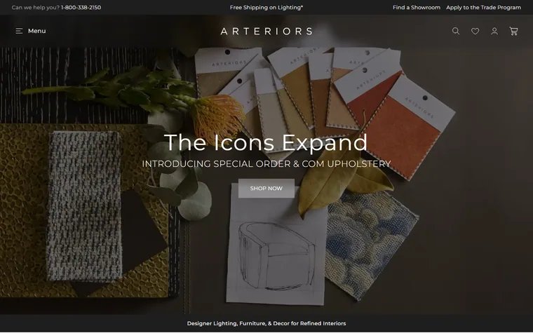 Arteriorshome homepage