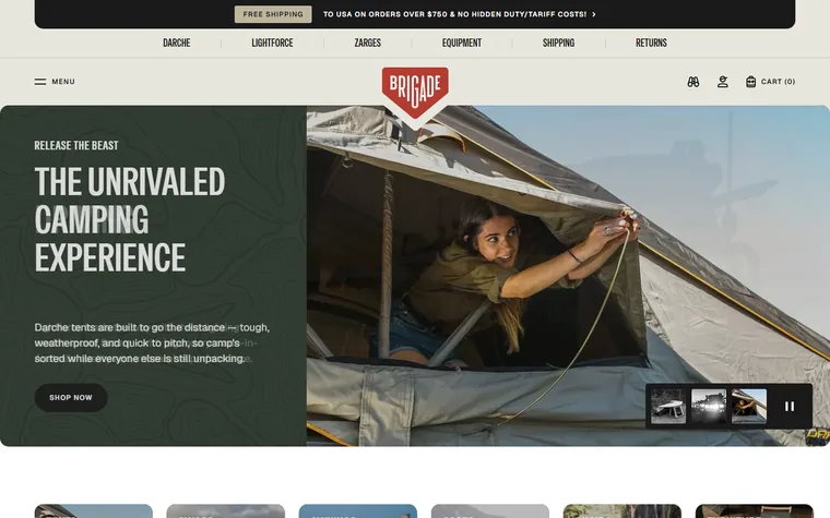 Brigadeoverland homepage