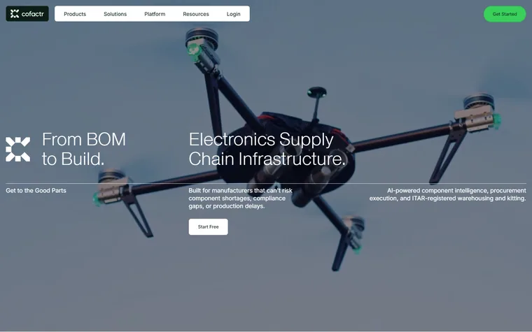 Cofactr homepage