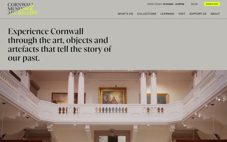 Cornwallmuseum homepage