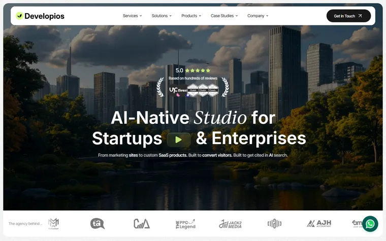 Developios homepage