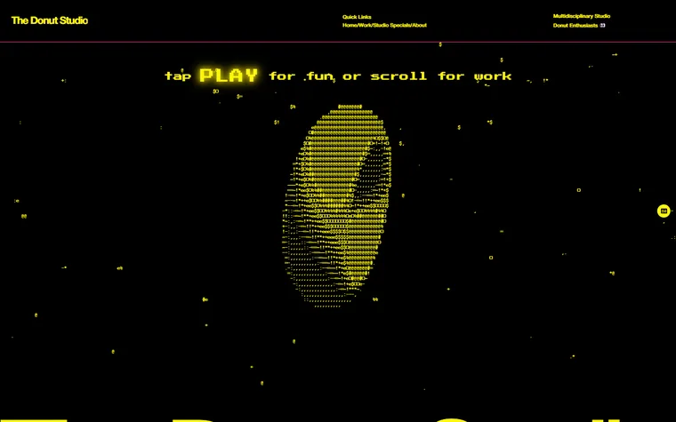 Donut Studio homepage