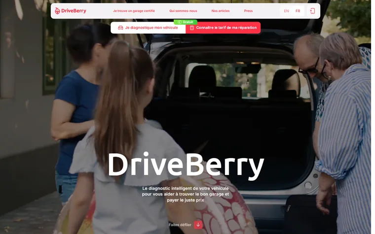 Driveberry homepage