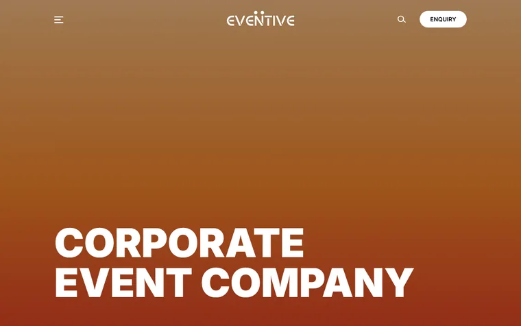 Eventive homepage