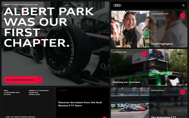 F1 homepage