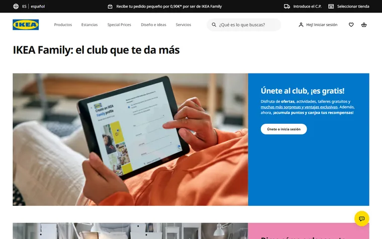 Family homepage