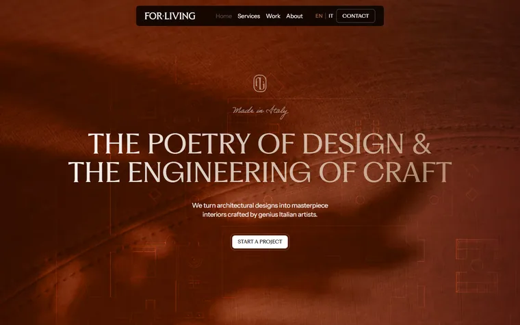 For Living homepage