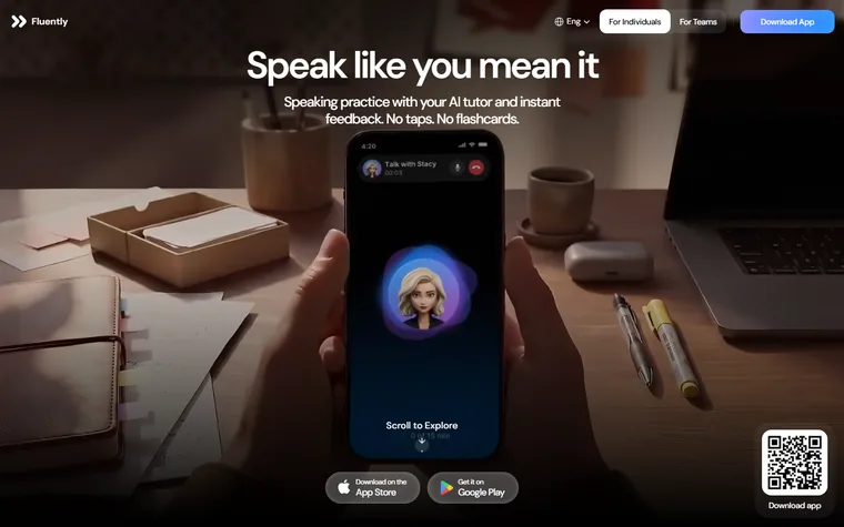 Getfluently homepage