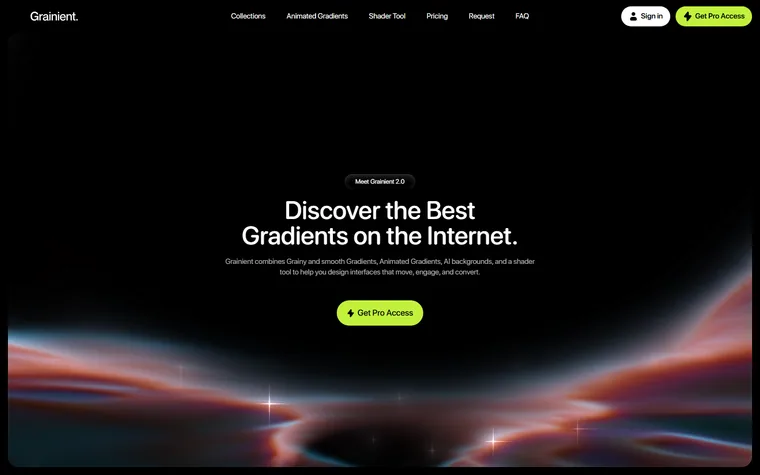 Grainient homepage