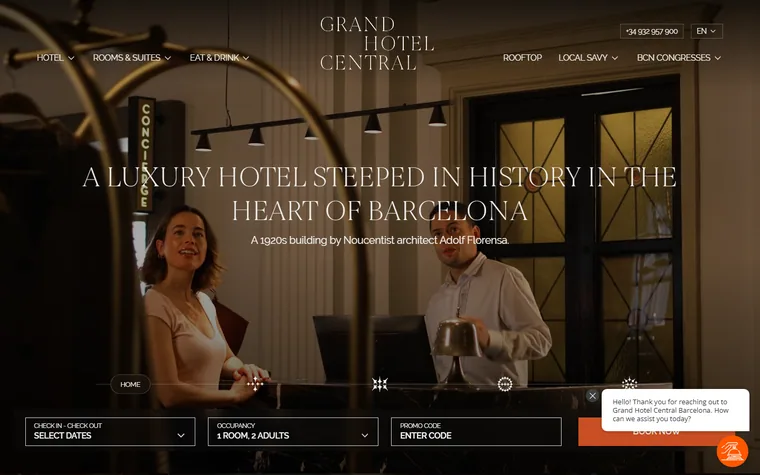 Grandhotelcentral homepage