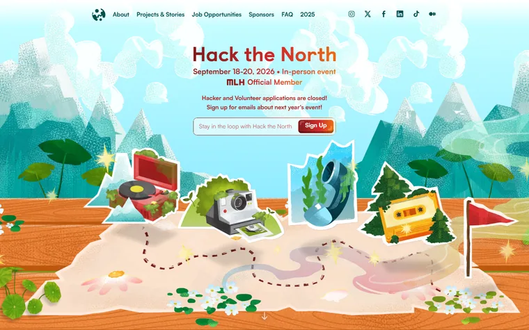 Hackthenorth homepage