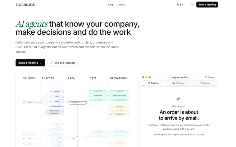 Hellomatik homepage