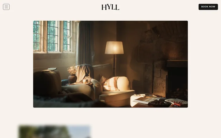 Hyllhotel homepage