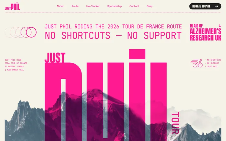 Justphilride homepage