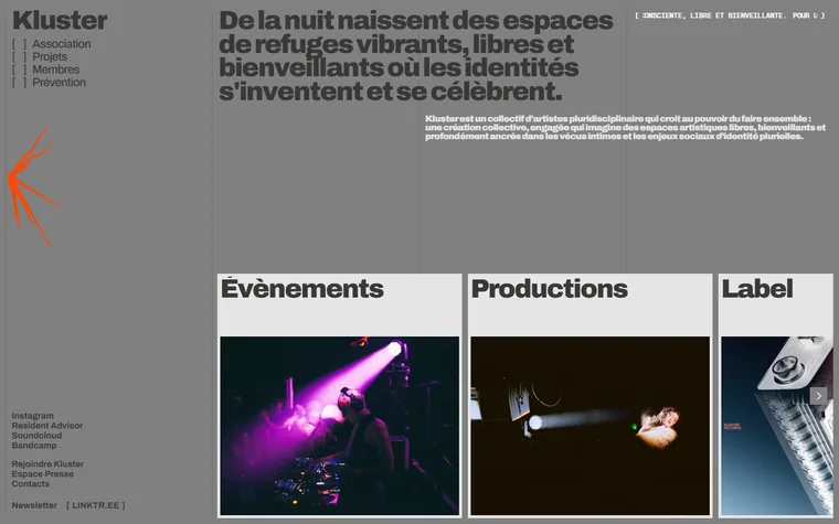 Klustercollectif homepage