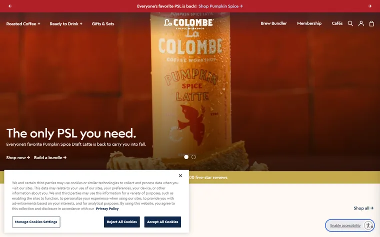 Lacolombe homepage