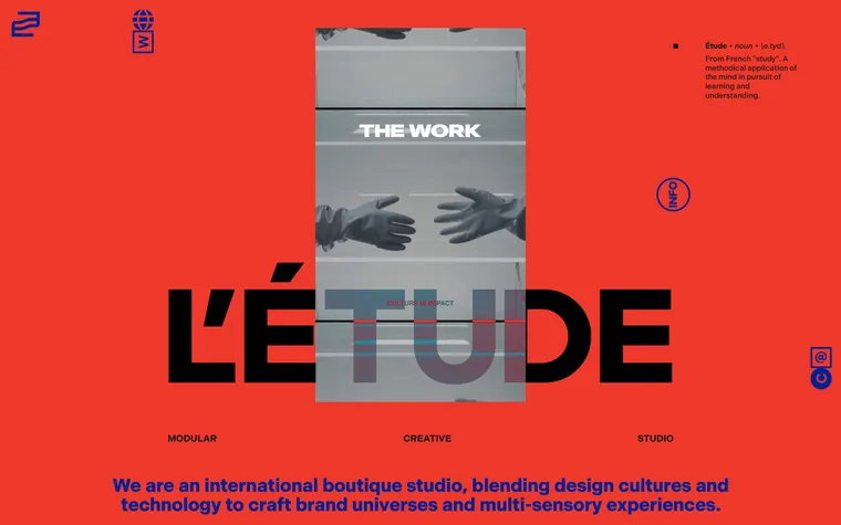 Letude homepage