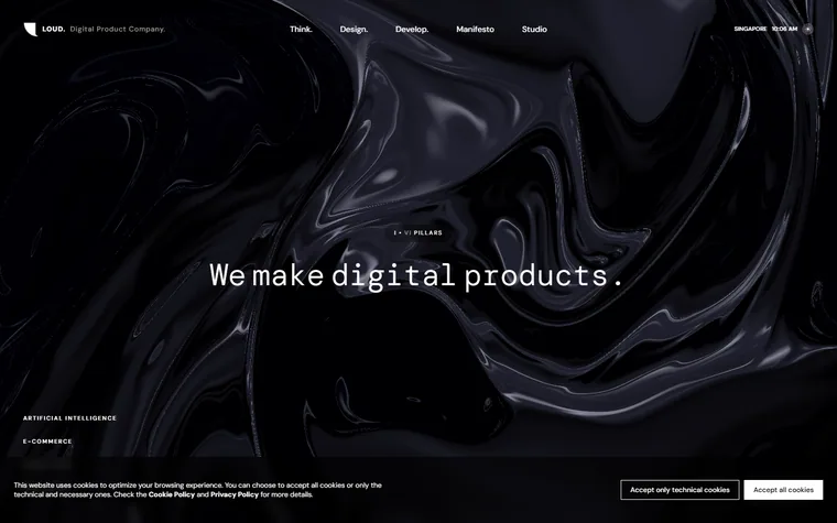 Loudsrl homepage