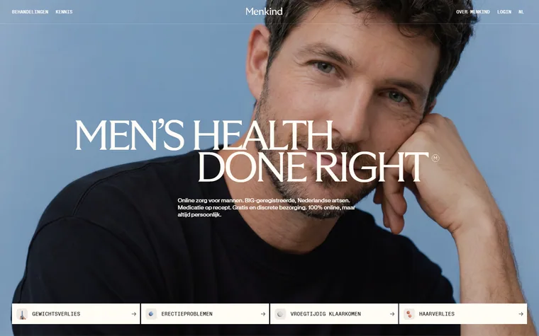 Menkind homepage