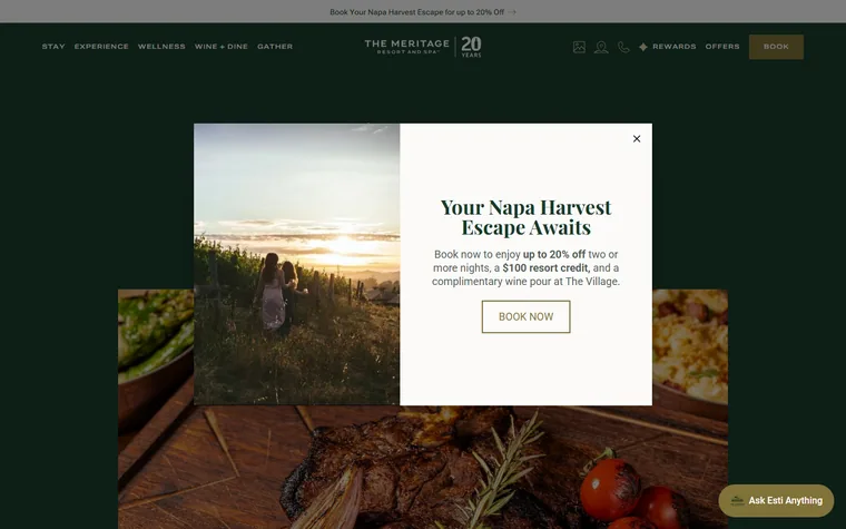 Meritageresort homepage