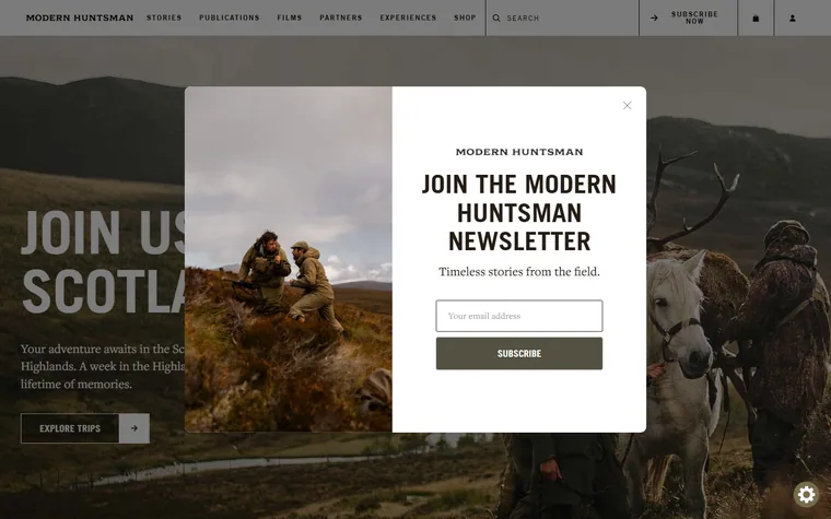 Modernhuntsman homepage