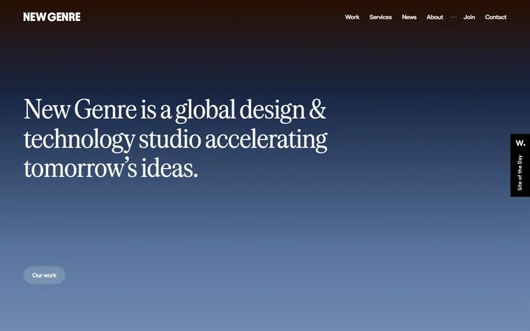 Newgenre homepage