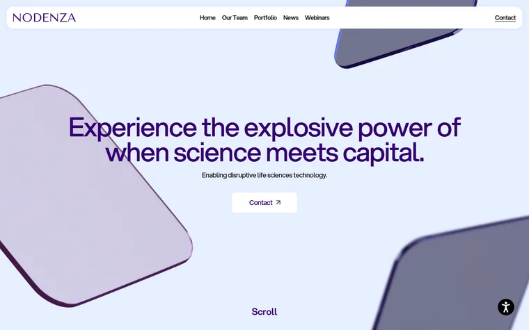 Nodenza homepage