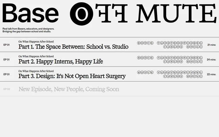 Offmute homepage