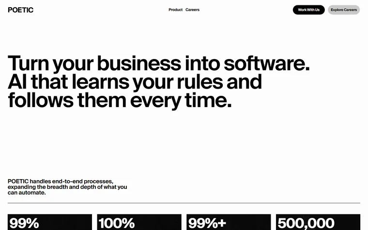 Poetic homepage