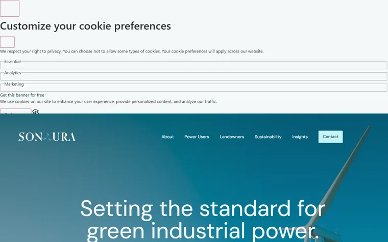 Sonauraenergy homepage