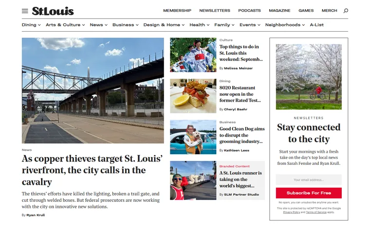 Stlmag homepage