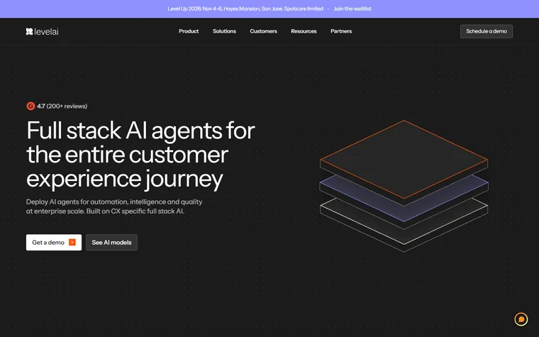 Level AI homepage