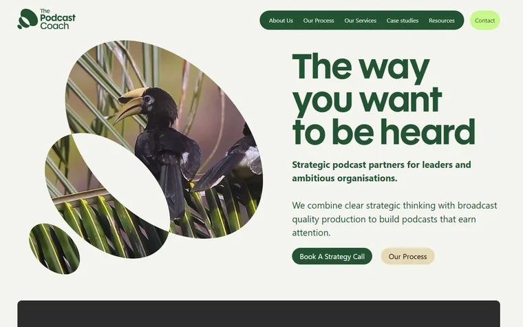 Thepodcastcoach homepage