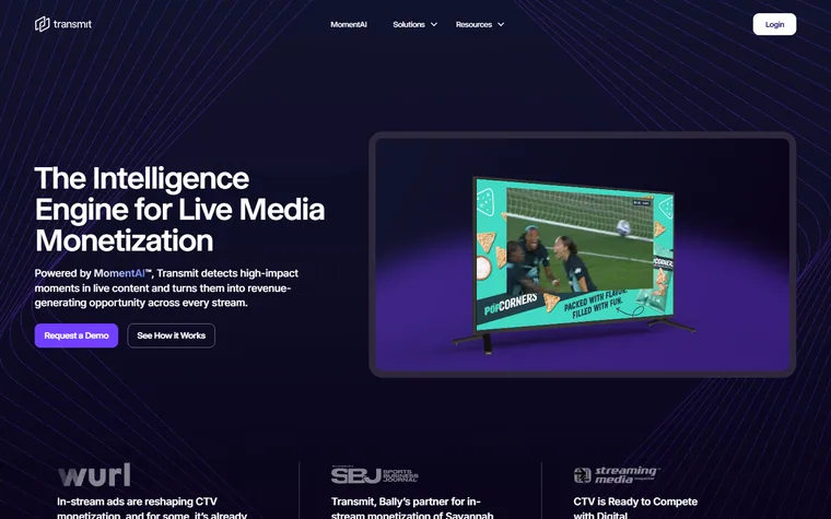 Transmit homepage