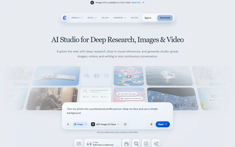 Tryclico homepage