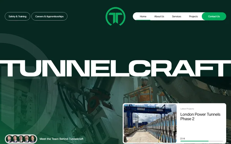 Tunnelcraft homepage