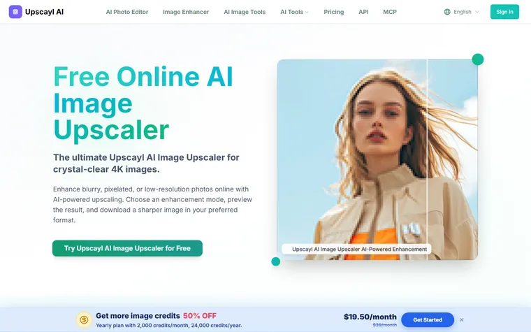 Upscayl homepage