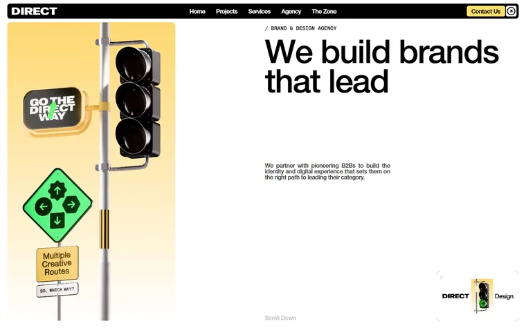 Direct Design homepage