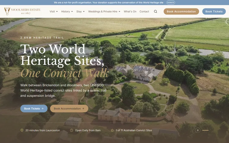 Woolmers homepage